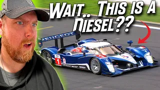 NASCAR Fan Reacts to the Peugeot 908 HDI-FAP V12 DIESEL