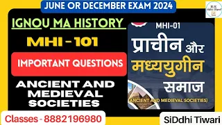 MHI 101 Important Topics With Questions for IGNOU MA History First Year 2024 #historyedupoint#ignou