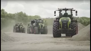 CLAAS tractors with Benzberg trailers. / 2018
