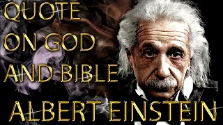 Albert Einstein Quote on God and The Bible