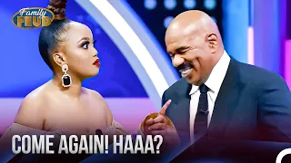 Steve Harvey CRACKS UP At Aluve’s Answer!!