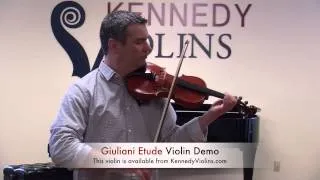 Giuliani Etude Violin from KennedyViolins.com (Bouree Excerpt)