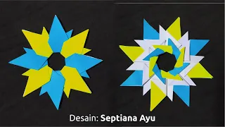 Origami Mandala: Hollow Triangle Star (Septiana Ayu) - Stop Motion Animation