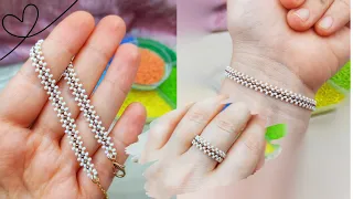 Bir teknik sınırsız Tasarım! Kum boncuktan Cok Kullanışlı örgü tekniği 👌 #beading #tutorial