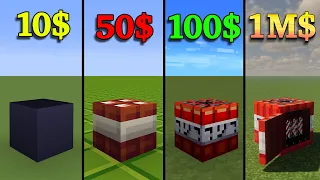 10$ vs 50$ vs 75$ vs 100$ TNT minecraft