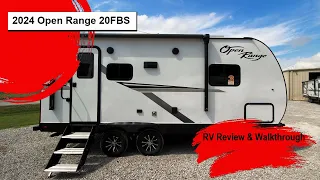 2024 Highland Ridge RV Open Range 20FBS Couples Travel Trailer Camper Walkthrough Review