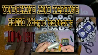 UNBOXING AND TESTING 32650 BATTERY | SAN MAKABILI NG LEGIT 32650 BATTERY??