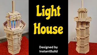 DIY Kapla Lighthouse - Shining Through the Planks