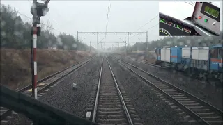 Rekord prędkości Pendolino 293 km/h na DC 3kV Cabview ED250-001 24.11.2013 r.