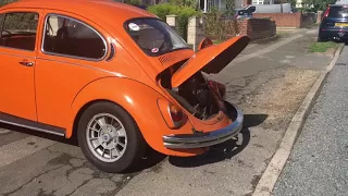 Cold Start of Type 1 VW Beetle with Type 4 2.0 Porsche 914 Engine Conversion