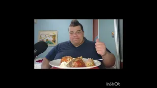 Tasty,😃Amazing Greek Dinner 🍖Small Pork Knuckle and🫑🌶 Gemista.ASMR,MUKBANG.ENJOY!!(No Talking)🙂