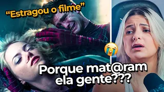 Vim assistir filme do Miranha achando que ia ter final feliz e sai depressiva...