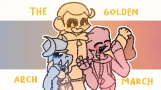 Strolling with the homies|| Julian, Tabi & Agoti sing The Golden Arch March [FnF Utau Cover]