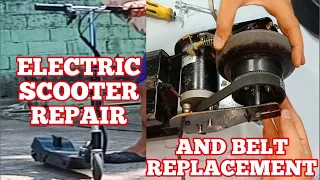 HOW TO REPAIR / REPLACE BELT OF ELECTRIC SCOOTER || TAGALOG