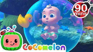 Learn to Swim with JJ from CoComelon 90 MIN COMPILATION | Swimming Song | CoComelon Nursery Rhymes