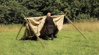 DIY Setting up a Viking Tent alone