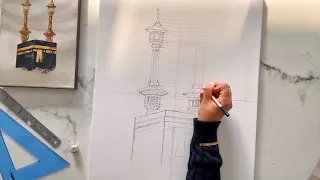How to draw the Kaaba | by Hussainartss