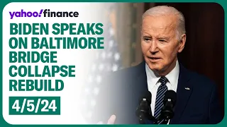 President Biden delivers remarks on Baltimore bridge collapse rebuilding