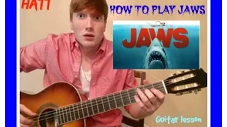 How to play The JAWS Theme song!! - Must Learn Guitar Lesson!