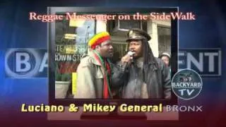 Luciano Bronx Sidewalk Show - sweep over my soul -  reggae messenger - Uncle Howie backyard tv