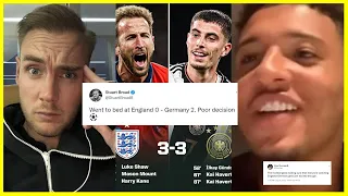 CRAZY REACTIONS to 6 GOALS IN 30 MINS! ENGLAND 3-3 GERMANY HAVERTZ GUNDOGAN KANE SHAW MOUNT GOALS