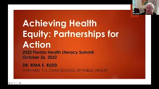 Achieving Health Equity through Health Literacy: Partnerships for Action, with Dr. Rima Rudd