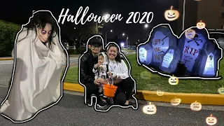 SOCIAL DISTANCE TRICK OR TREATING!! | Come Trick or Treat With Us! Halloween Special 2020!!!