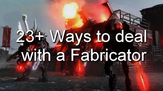 Pro Helldiver destroy Fabricators with anything