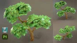 Stylized Tree with Autodesk Maya 2022 and Substance 3D Painter