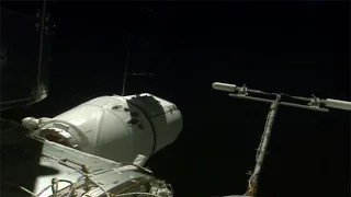 SpaceX Dragon CRS-10 berthing to the ISS