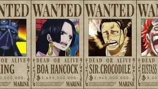 ONE PIECE All Billion Bounties