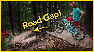 Building A Road Gap In Our Backyard Bike Park!