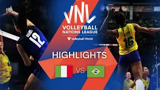 🇮🇹 ITA vs. 🇧🇷 BRA - Highlights Week 2 | Women's VNL 2022