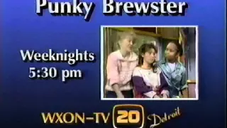 Punky Brewster Syndication Promo (WXON-TV Channel 20 - Detroit)