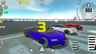 Car Simulator 2 Multiplayer | Three Bugatti Chiron 400m Race | Car Games Android Gameplay