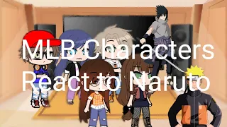 Miraculous Ladybug Characters React to Naruto || No ships || Gacha club ||