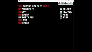 Game Boy Sound parameters editor Ver 0.1 Sample