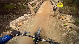 Practicing my cornering... Whistler Creekside trails