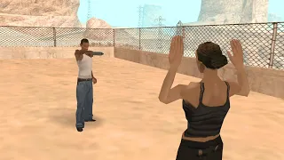 What happens to CATALINA after final mission "End of the line" of GTA San Andreas?