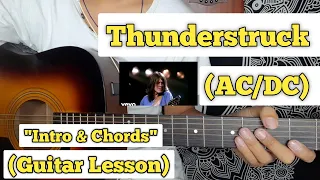 Thunderstruck - AC/DC | Guitar Lesson | Intro & Chords | (With Tab)