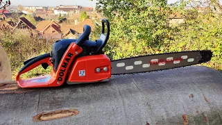 Dolmar PS-420 (42cc, 3Hp) - first cuts, big wood test, break in, factory RPM and more...