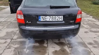 #Audi #A4 #1.8T Montaż #DownPipe pod chiptuning. nowa elastyczna i usunięcie srodkowego tłumika 😎