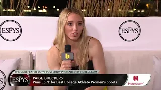 Paige Bueckers interview after receiving an ESPY award