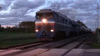 Тепловозы 2ТЭ116-1034 и ТЭП70-0237 / 2TE116-1034 and TEP70-0237