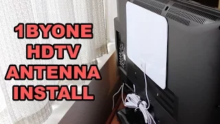 1byOne HDTV Antenna (50 Mile) Install and Overview