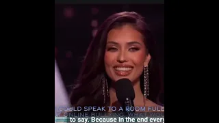 Miss Thailand during the TOP 5 Q&A/Miss Universe 2023/Antonia Porsild