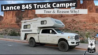 Lance 845 Truck Camper Tour  | Truck Camper Renovation | Solo Female Travel Rig
