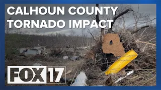 Impact of Tuesday storms, tornado in Calhoun County