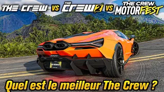 THE CREW 1 vs THE CREW 2 vs THE CREW MOTORFEST - Quel est le meilleur The Crew ?