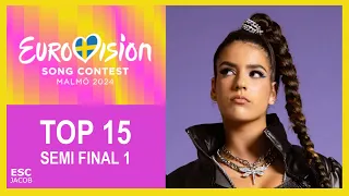 Eurovision 2024 : My TOP 15 Song (Semi-final 1)